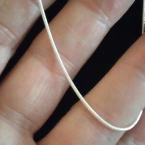 NWOT-Sterling Silver Necklace High Quality Solid Snake Chain -18"